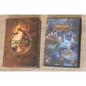 Lot Of 2 World Of Warcraft Pre-owned Incomplete Card Game Blizzard Entertainment
